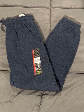 Athletic Works Navy Heather Blue Kids Jogger Sweatpants